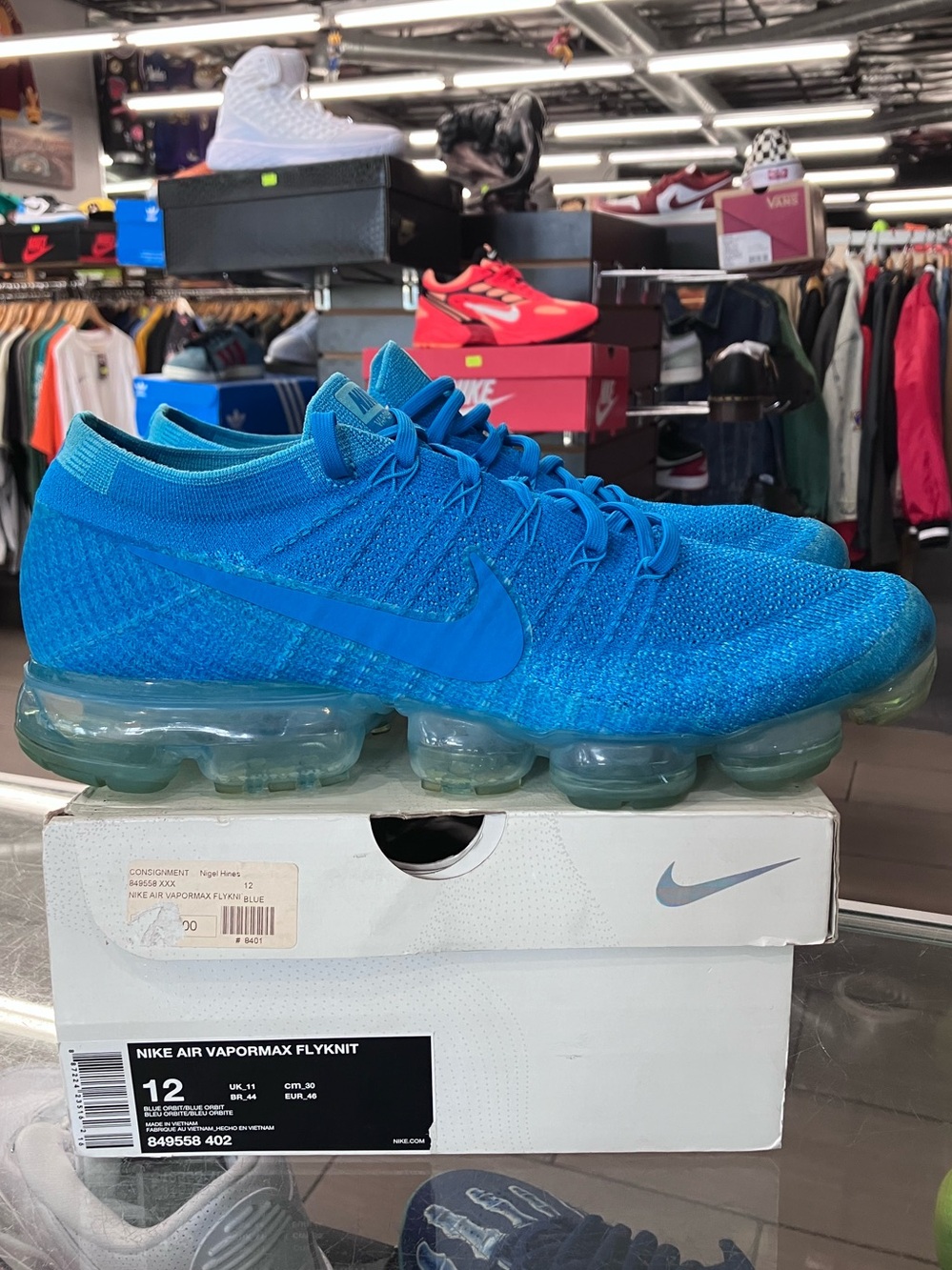 Nike Air VaporMax Blue Orbit Size 12 - Picture 2 of 9